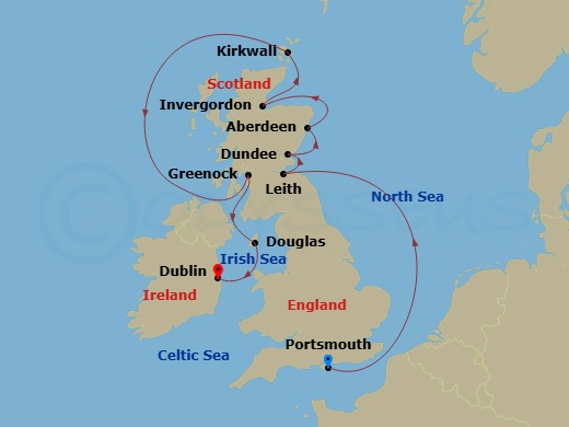 Route map: Scotland Intensive