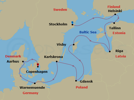 A Journey to Remember route map