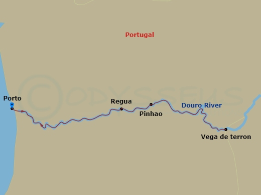 Enticing Douro route map