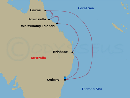 Outback Byways route map