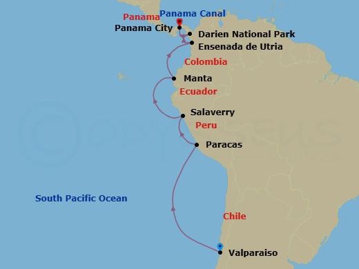 Ancient Kingdoms & National Treasures route map