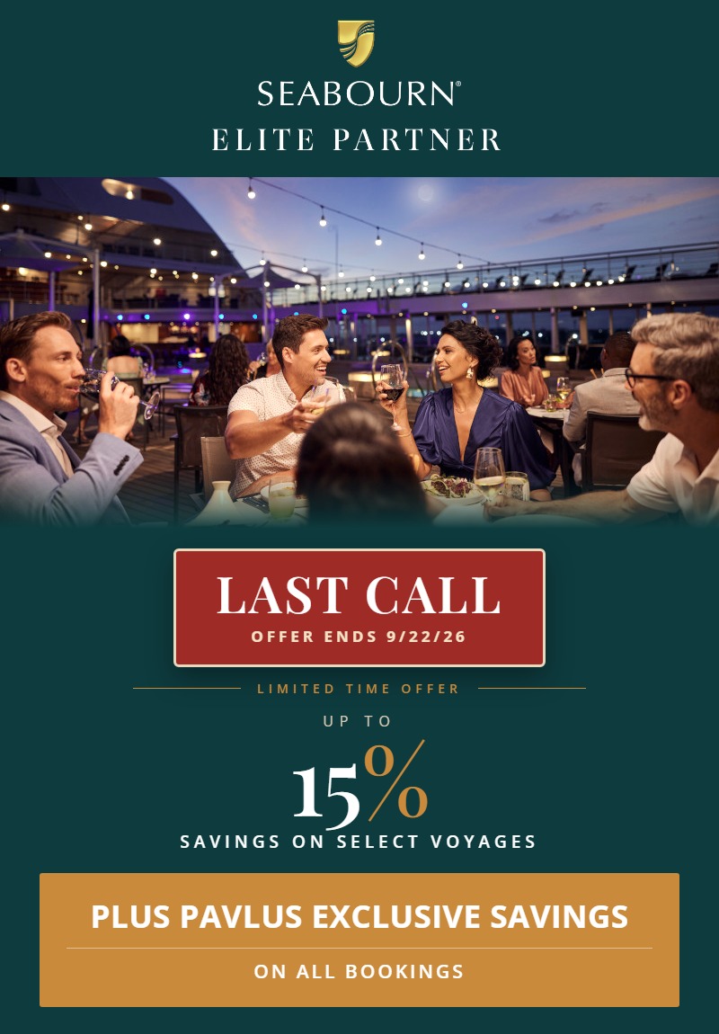 Seabourn &mdash; The Exploration Awaits Event &mdash; Save Up to 15% Plus a 15% Reduced Deposit