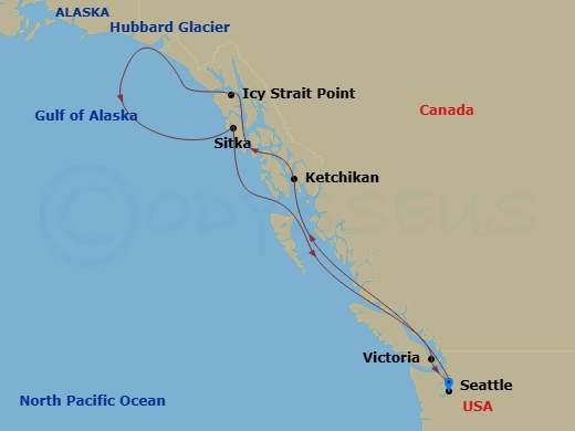 Visions of Alaska route map