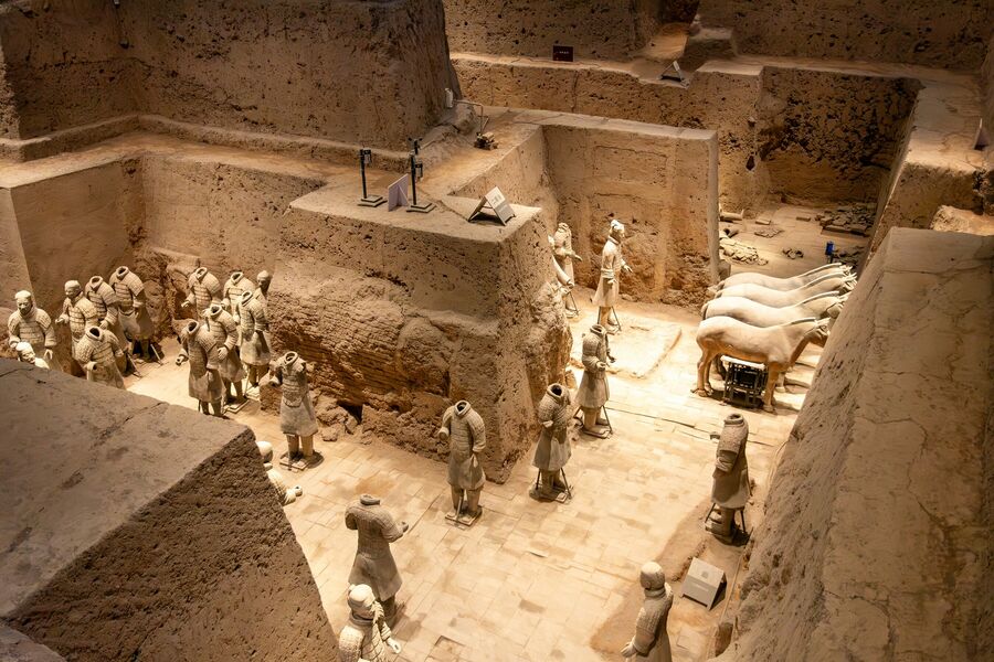 Ancient Terracotta Warriors in Xian, China