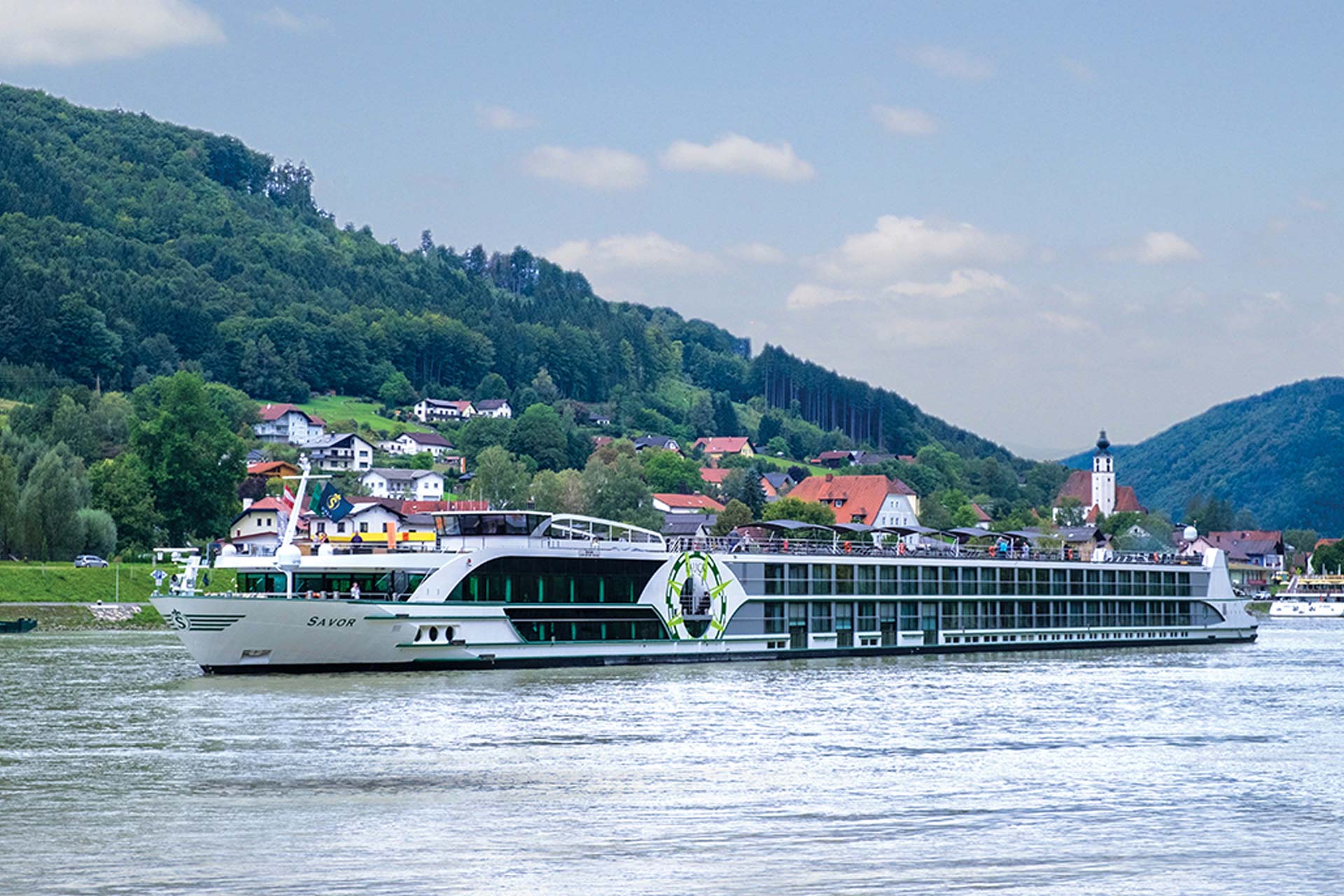 ms Savor sailing the Danube &mdash; Pavlus Executive Cruise 2026