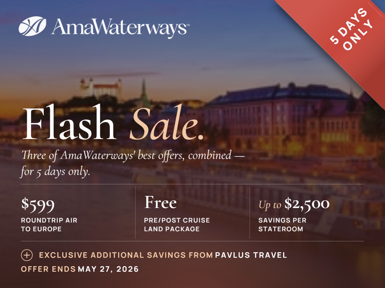 AmaWaterways Flash Sale
