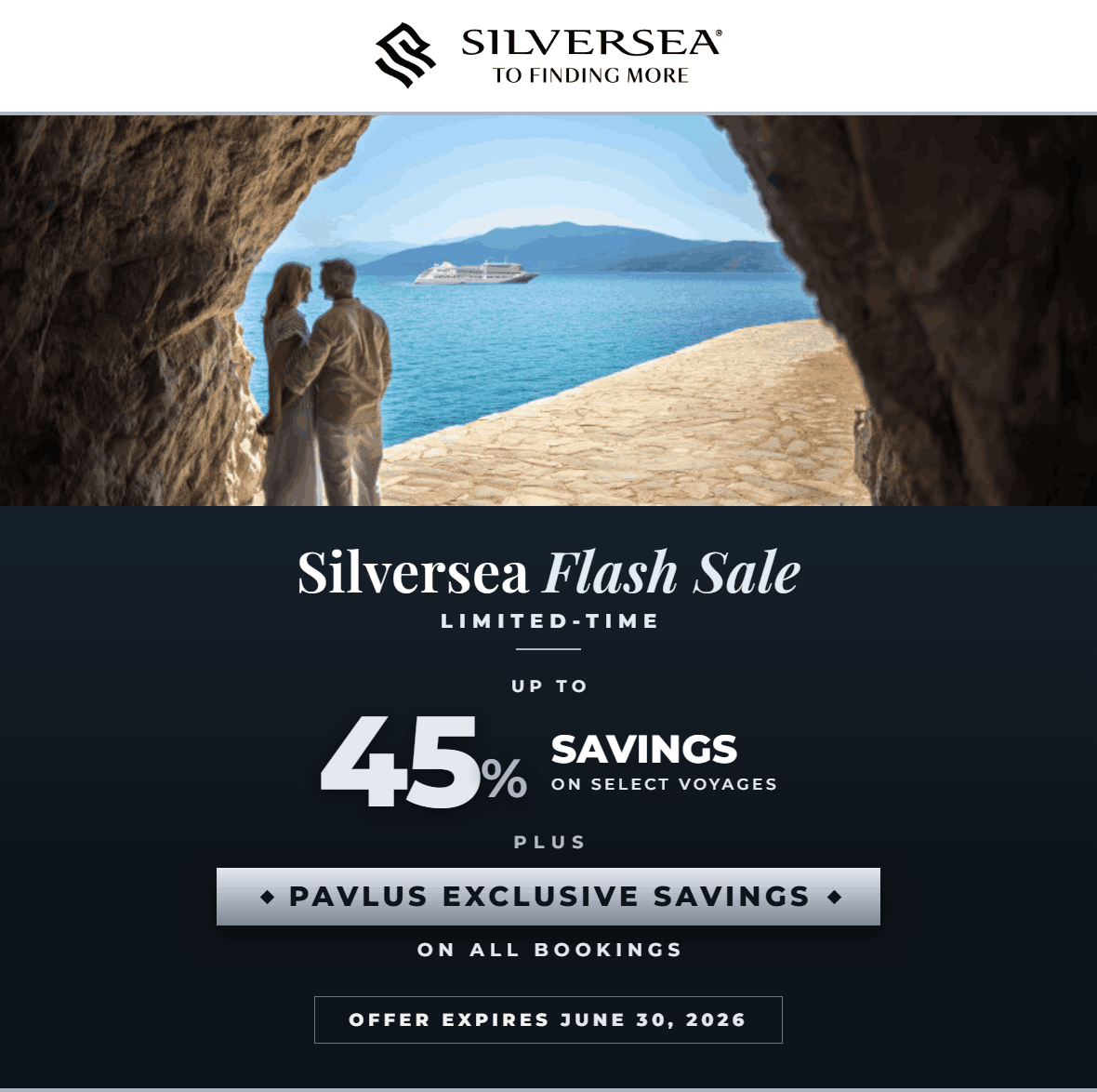 Silversea June Flash Sale &mdash; Save Up to 45% &mdash; Two Weeks Only
